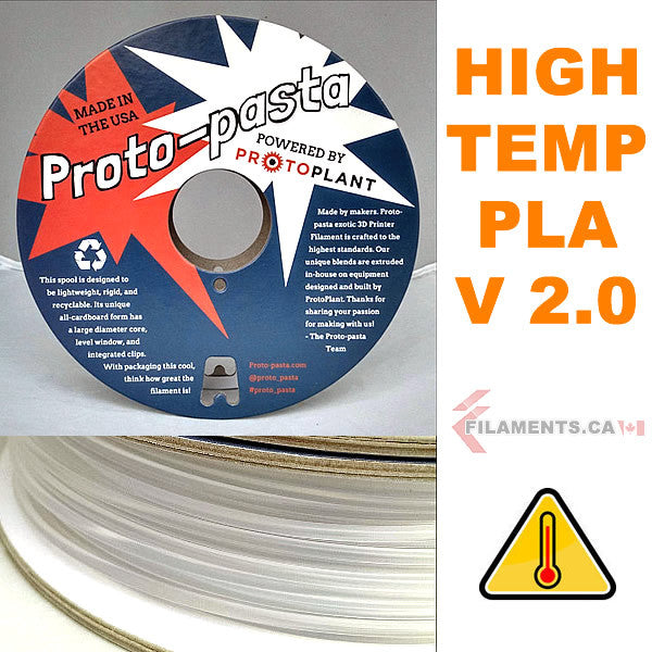 high temperature PLA 3D Printer filament - Proto Pasta - Canada